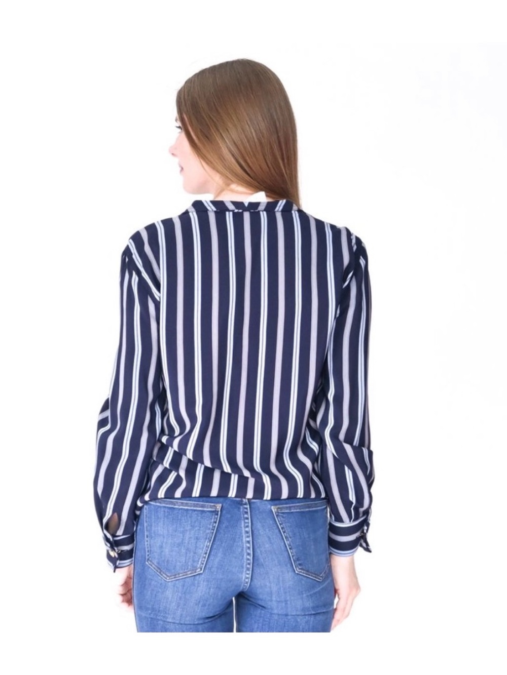 LOEWE Vintage Striped Silk Button-Down Blouse Classic
